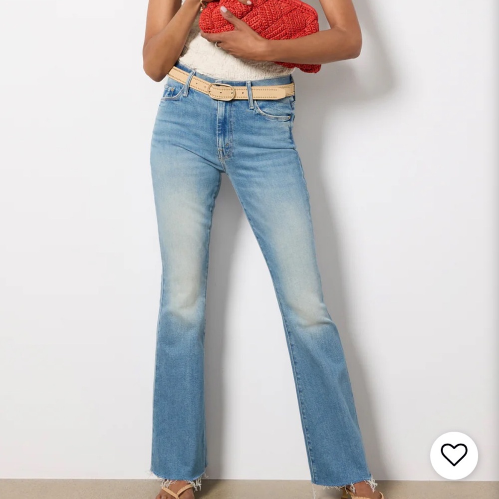 MOTHER Light Blue Flare Jeans
